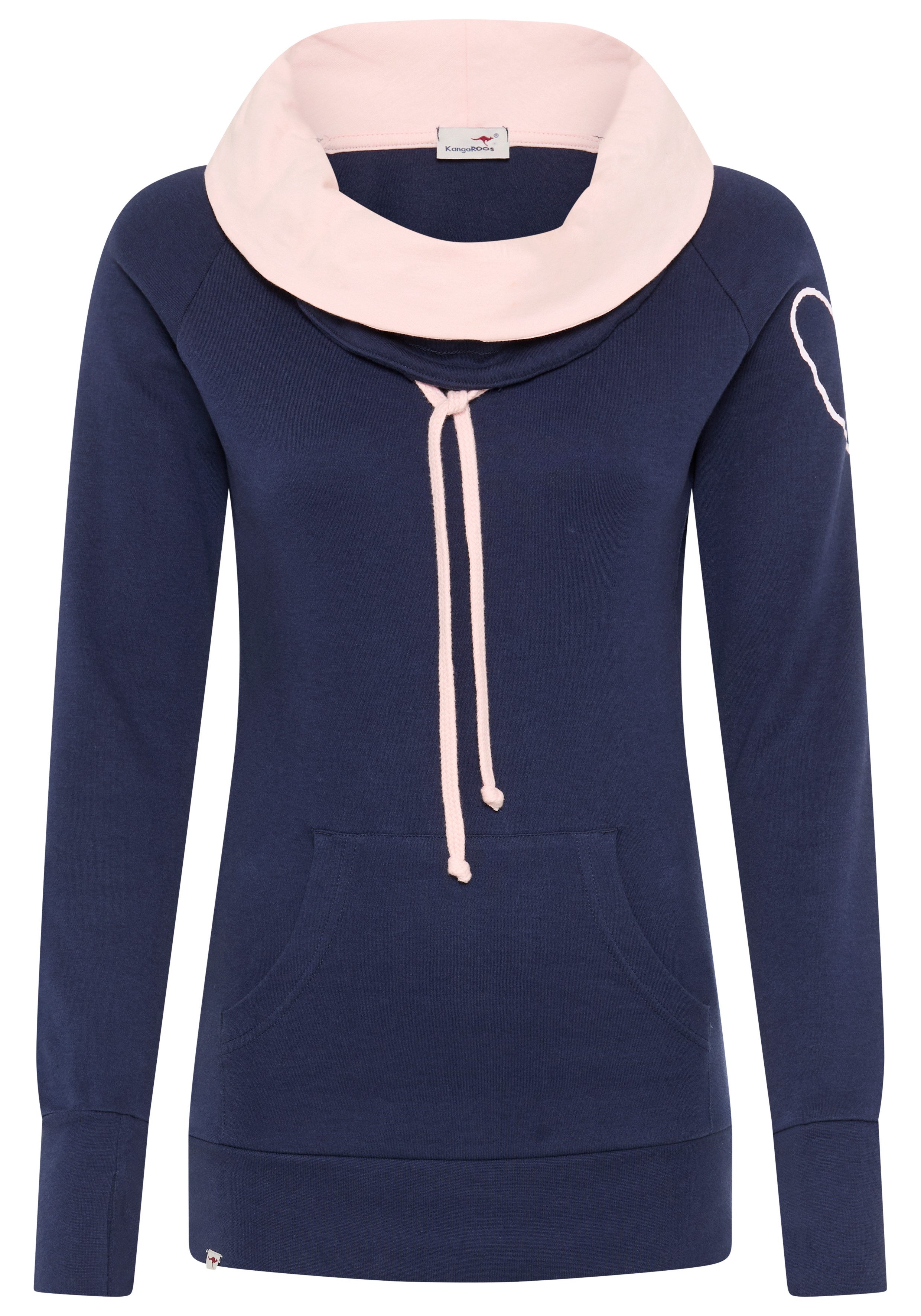 KangaROOS Longsweatshirt figurbetonter Schnitt, mit stylischem Logodruck günstig online kaufen