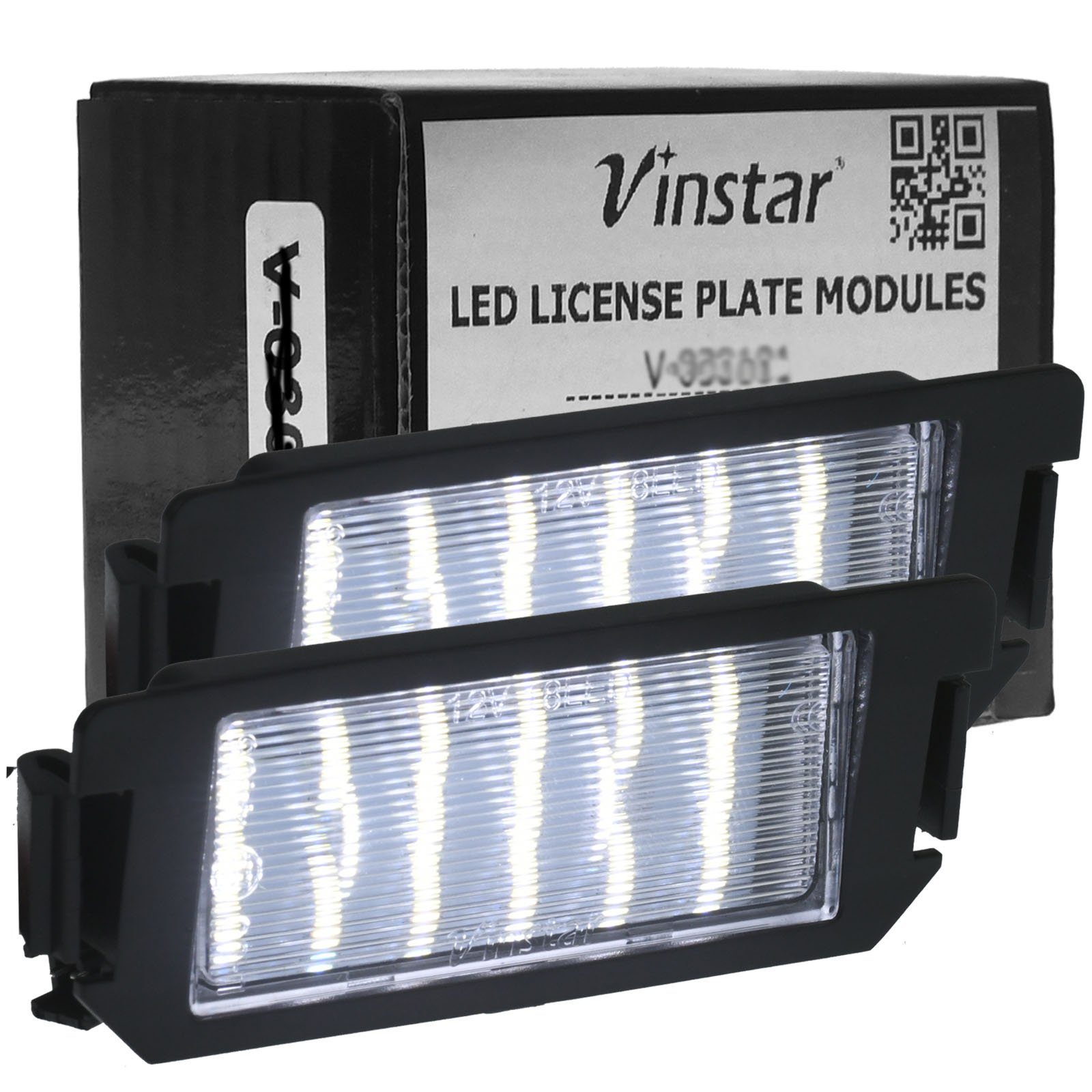 Vinstar KFZ-Ersatzleuchte LED Kennzeichenbeleuchtung E-geprüft für HYUNDAI, kompatibel mit: Hyundai GK i10 i20 Veloster Terracan
