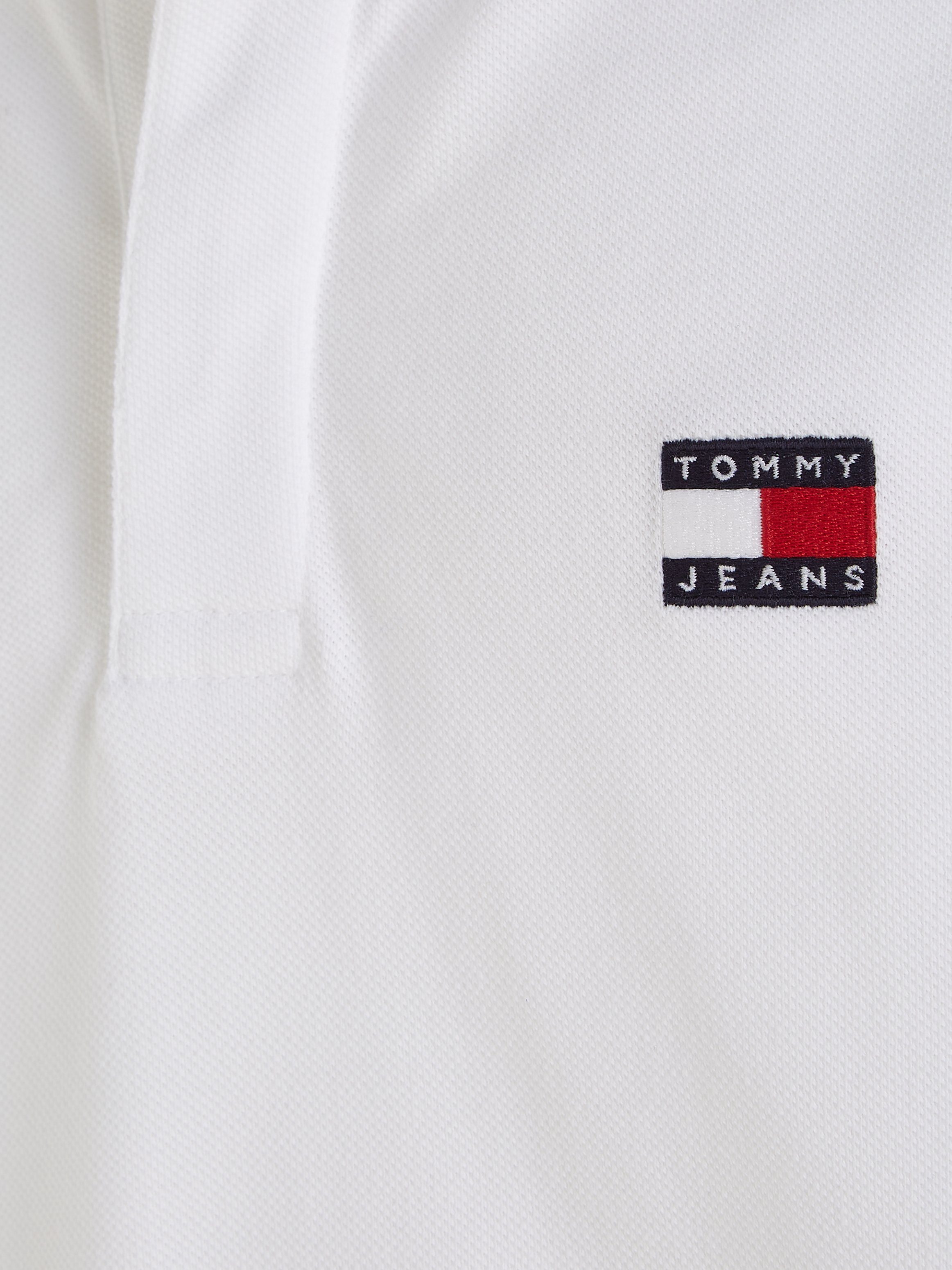 BADGE Polokragen mit Poloshirt POLO REG White TJM Jeans Tommy