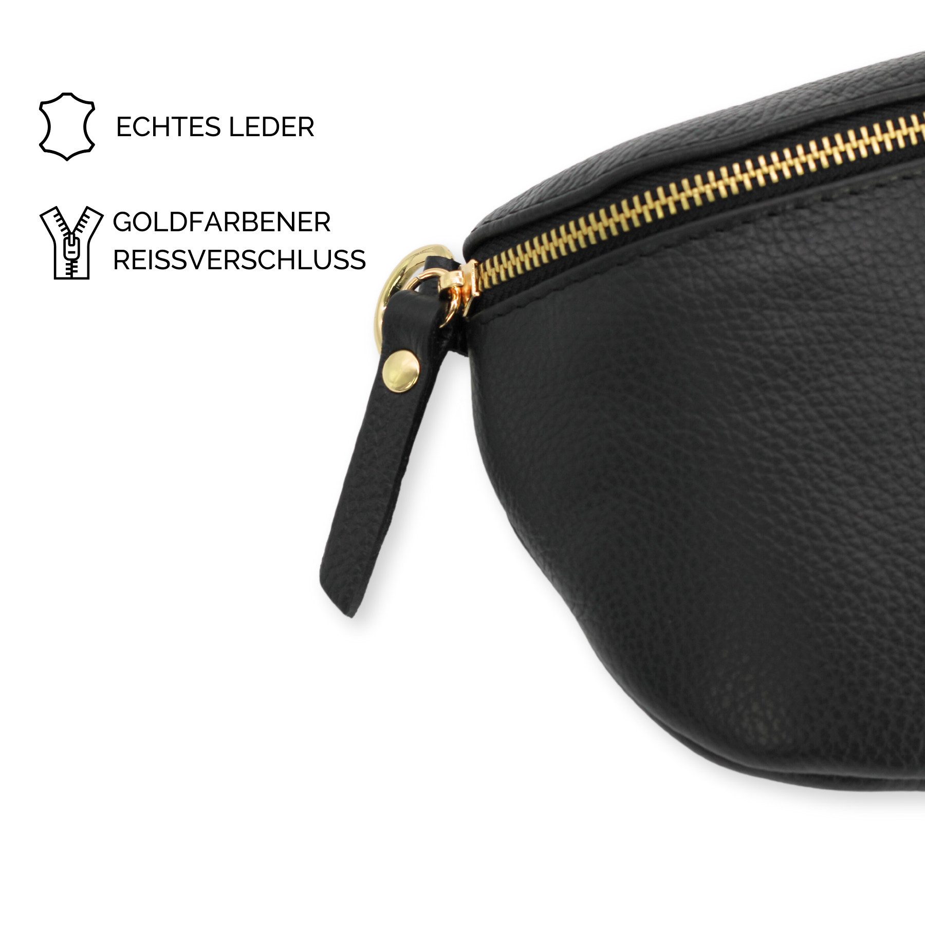 BRISE TASCHE Schultertasche SAHEL Gürteltasche Damen, echtes Leder, mit 2 R günstig online kaufen