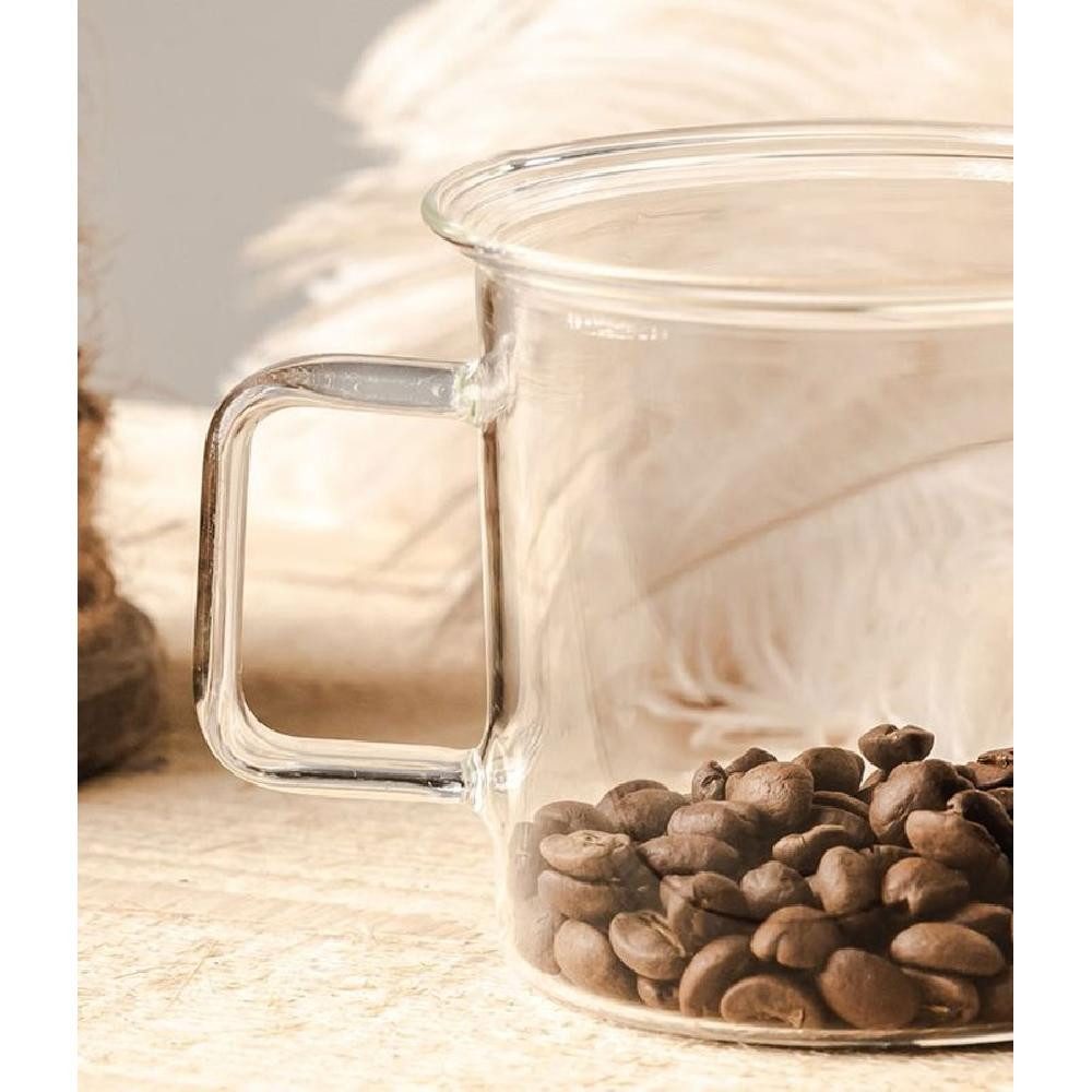 Muurla Tasse Teeglas Tasse Klar aus hitzebeständigem Glas (350ml)