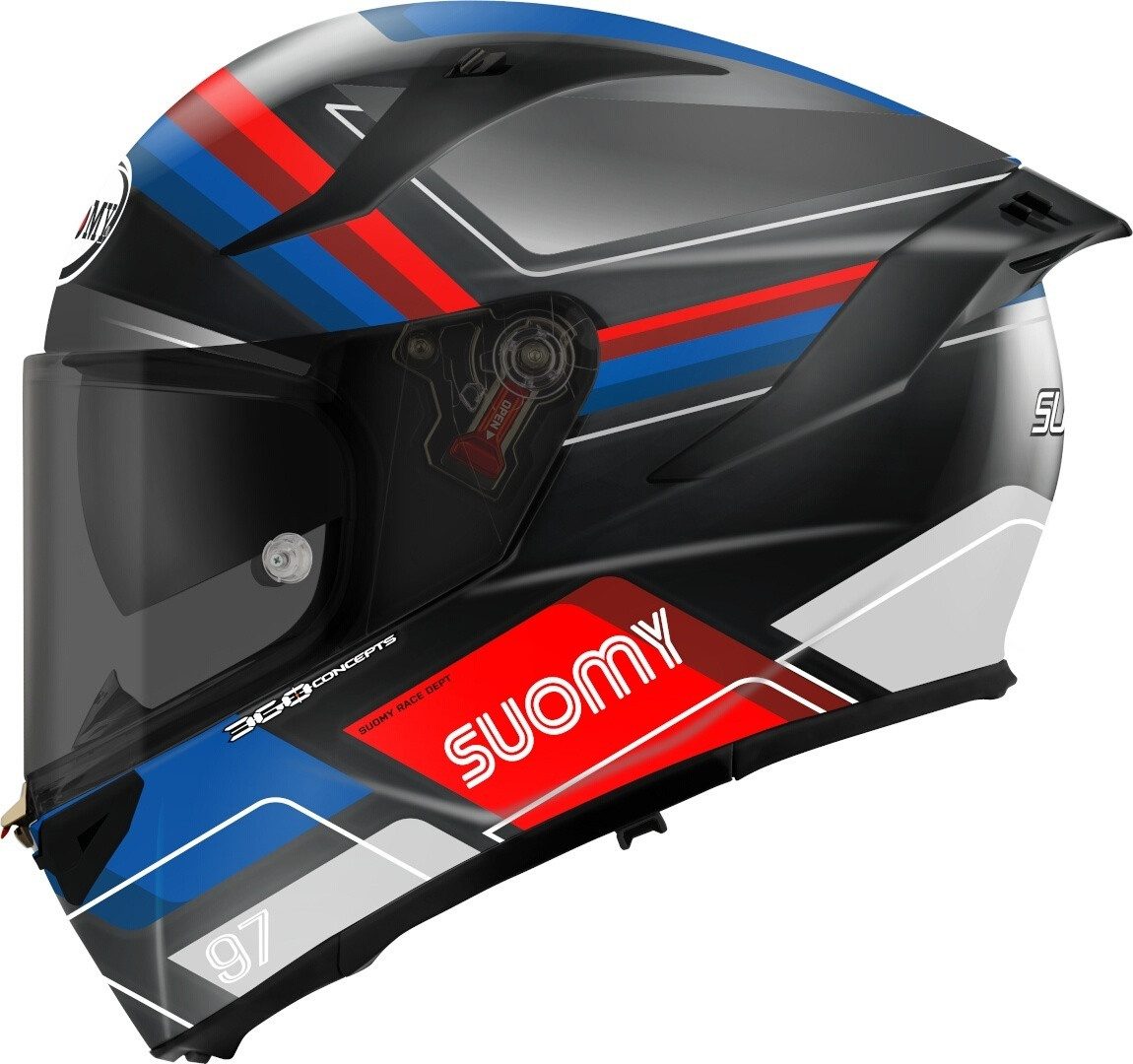 Suomy Motorradhelm Speedstar 2 Vantage Helm, Notfallsystem-polsterung (eqrs),integriertes Sonnenvisier