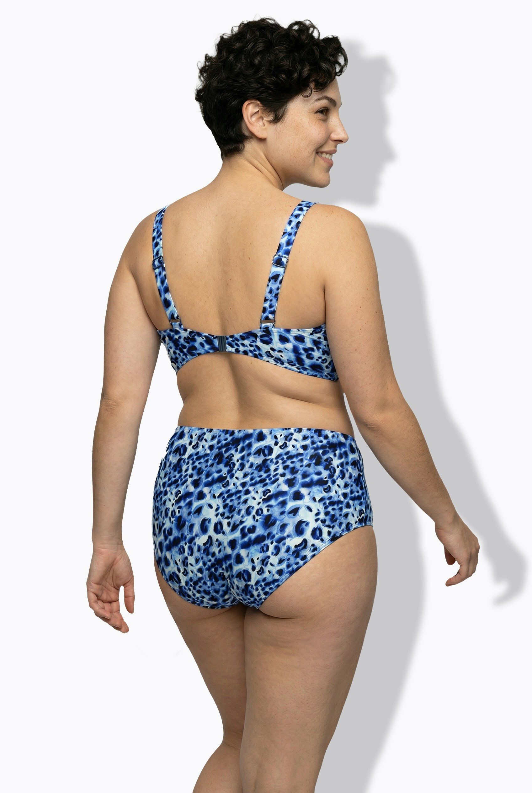 Ulla Popken Soft-BH Bikini Animalmuster Softcups Träger verstellbar