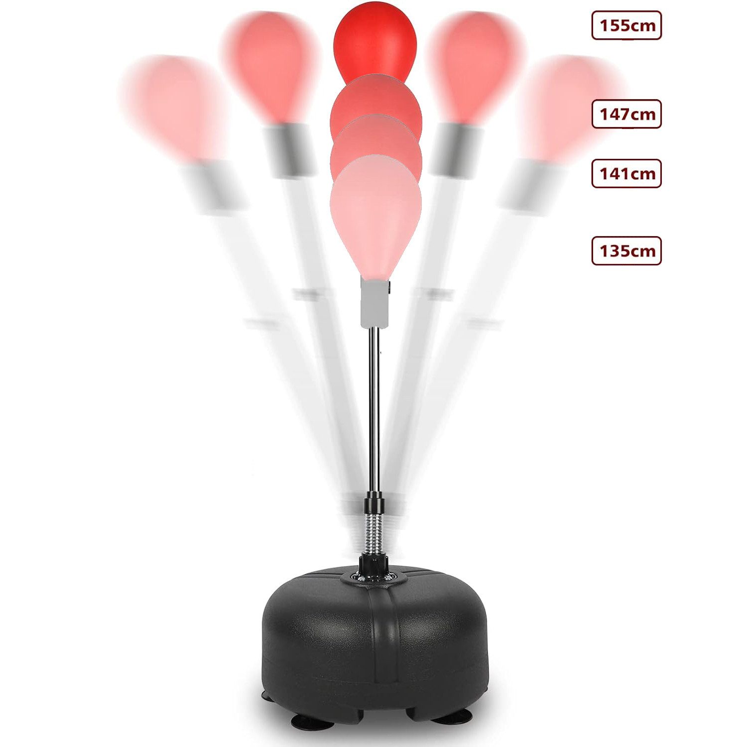 ToteBox Punchingball Höhenverstellbarer Standbox Speed-Ball für Männer und Frauen