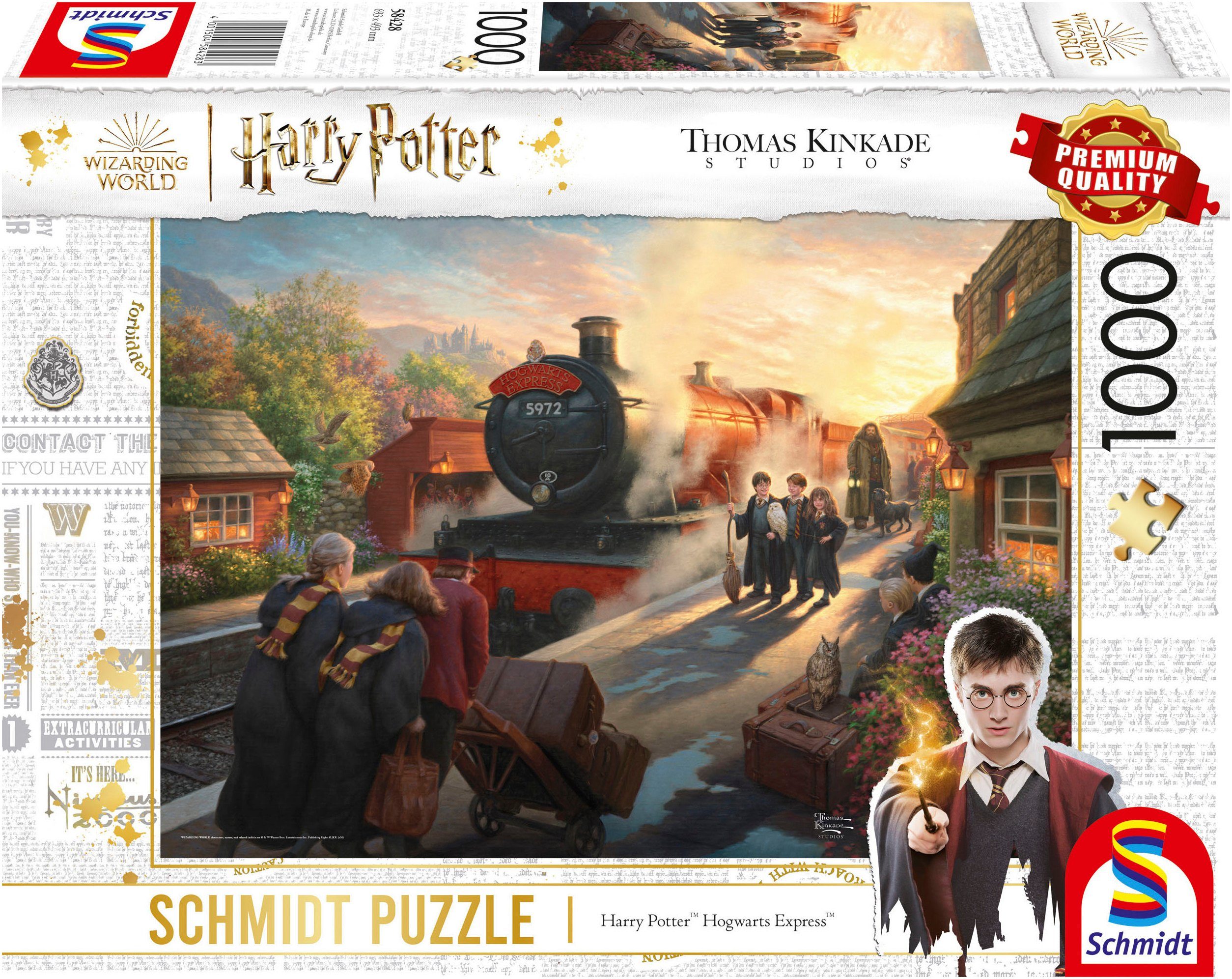 Schmidt Spiele Puzzle Wizarding World, Harry Potter™ Hogwarts Express™ von Thomas Kinkade, 1000 Puzzleteile