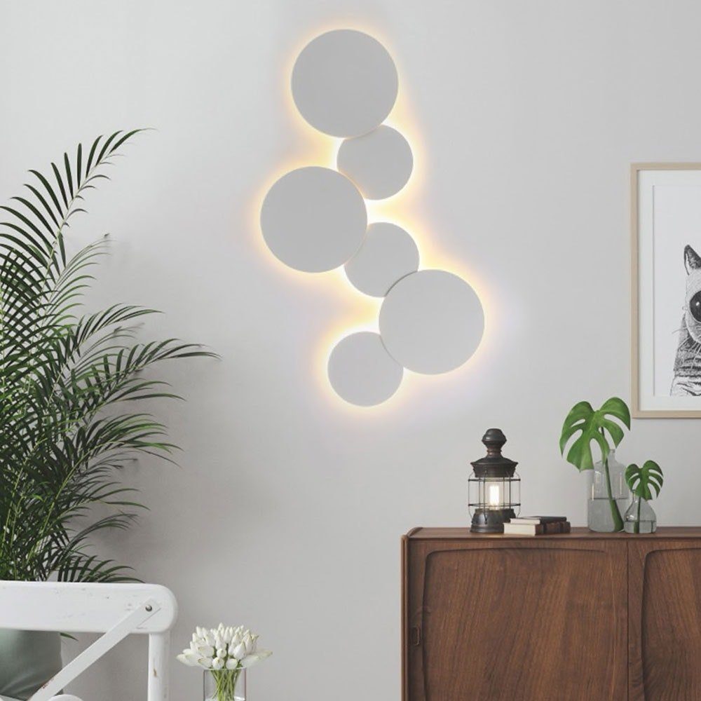 s.luce Weiß, Wandleuchte & LED Indirekte Cloud Wandlampe Warmweiß Deckenleuchte