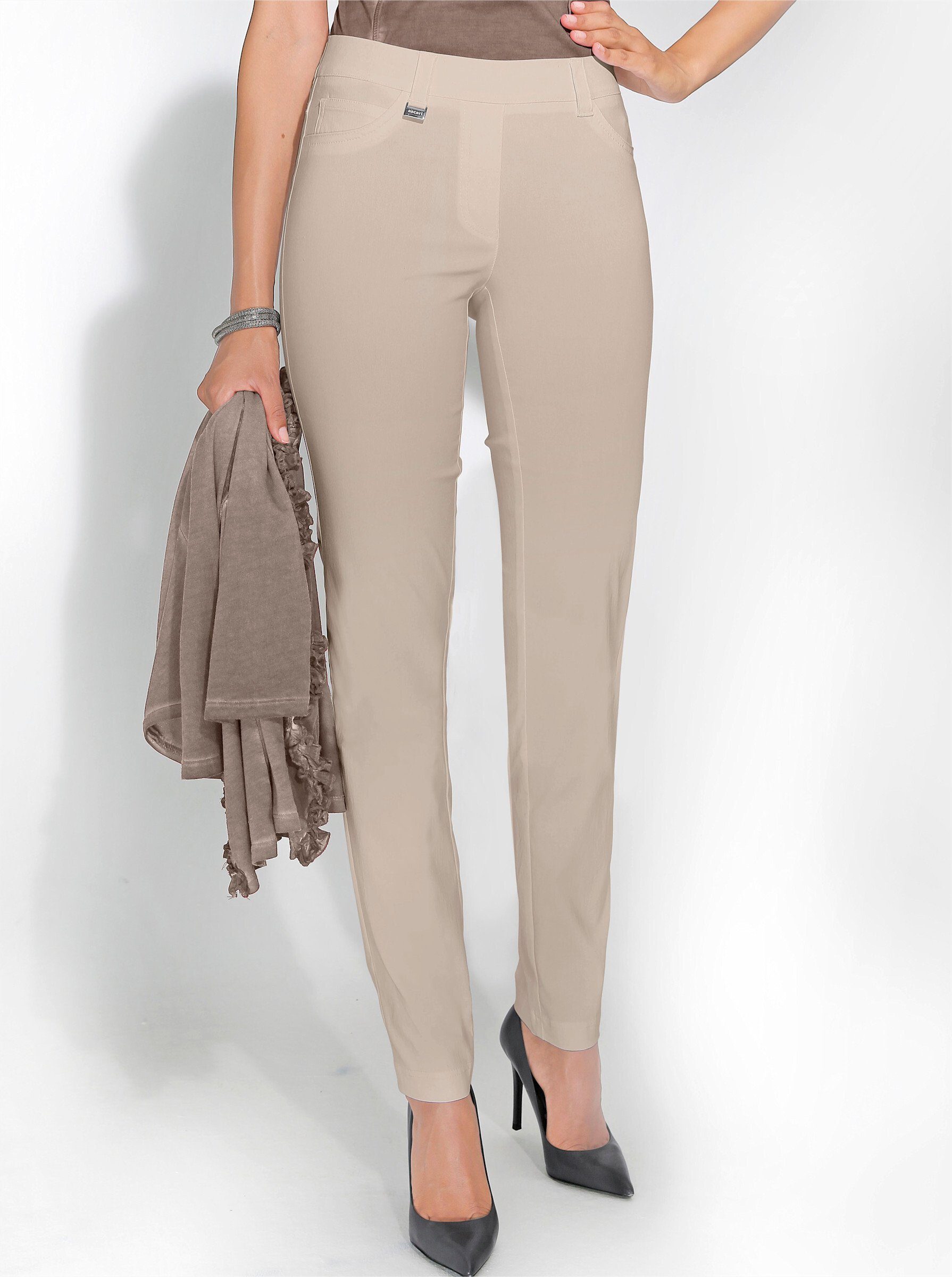 79 Innenbeinlänge creation beige cm Jerseyhose L ca.