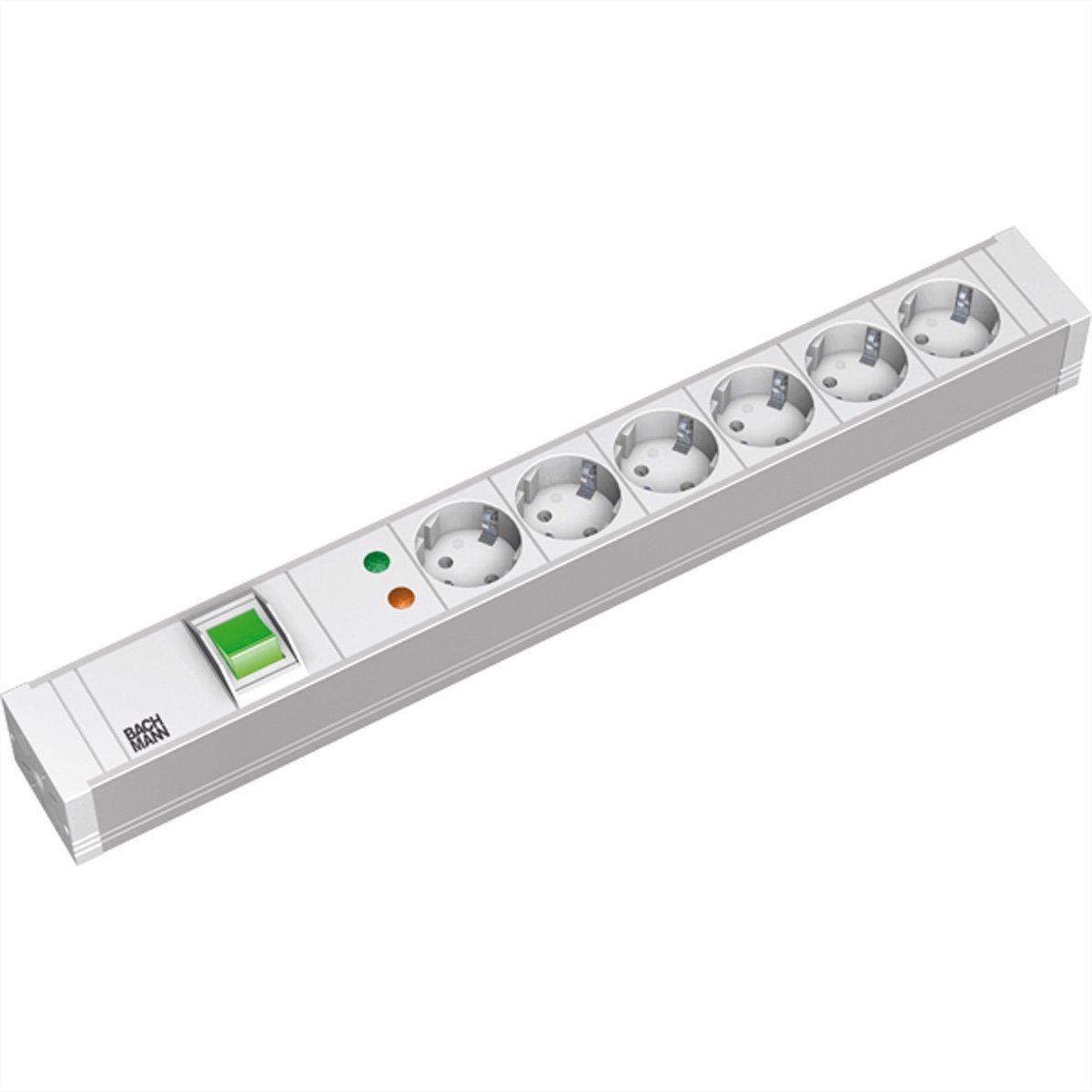 19" PDU PVC 6xCEE7/3 Schalter Steckdosenleiste