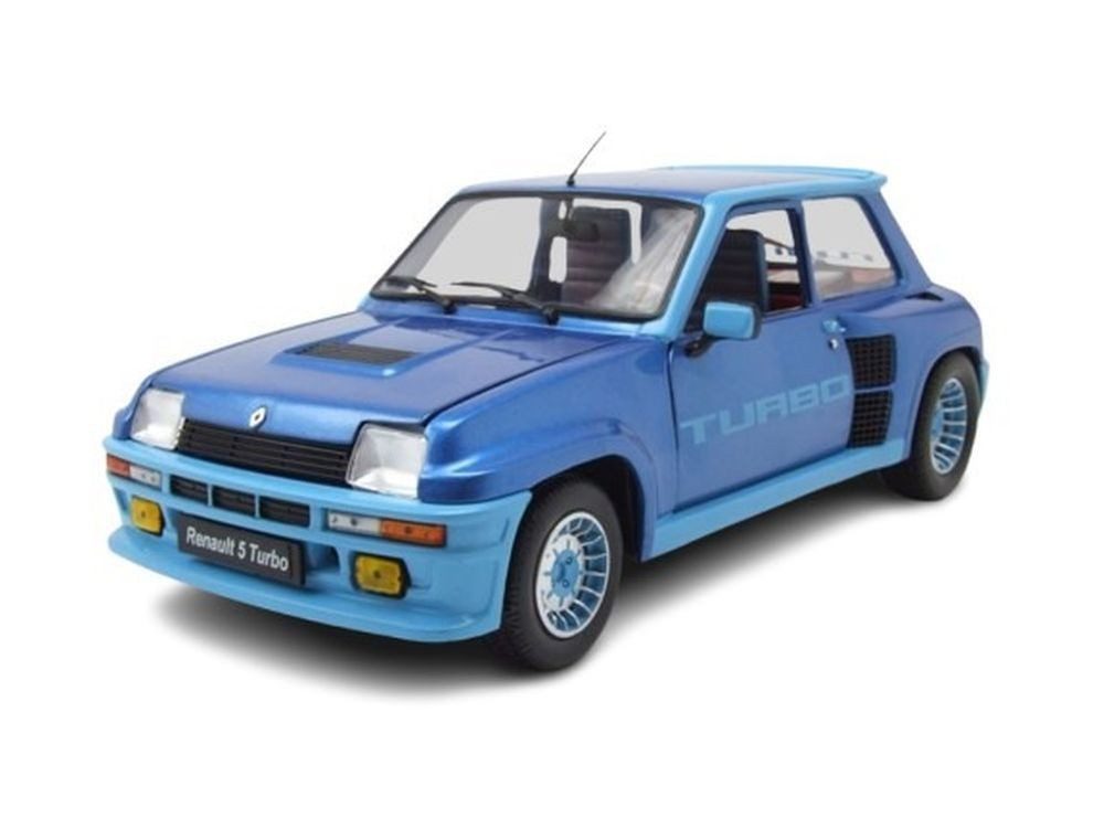Solido Modellauto Renault 5 Turbo 1981 blau, Maßstab 1:18