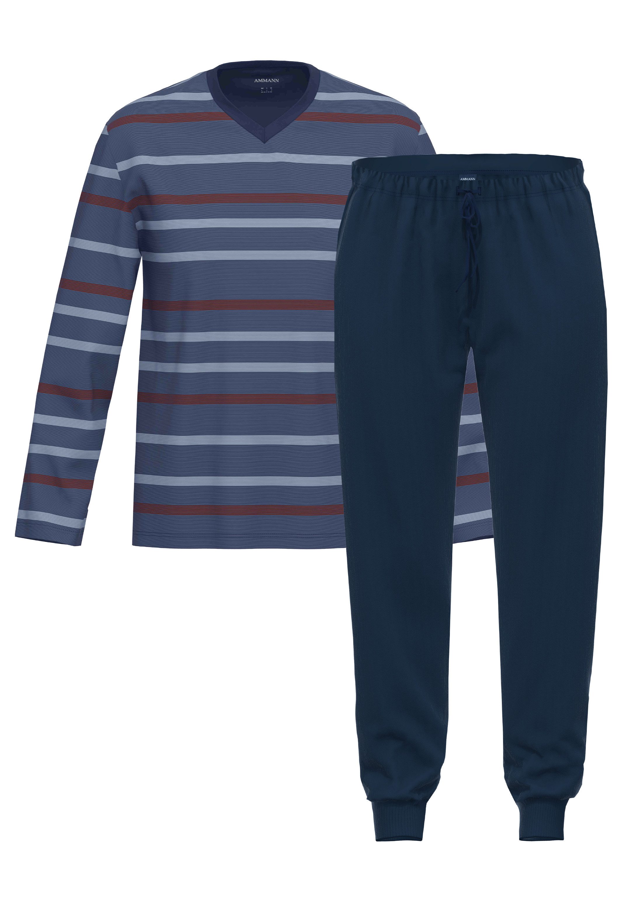 Ammann Pyjama Night & Home Cotton (Set, 2 tlg) Schlafanzug - Baumwolle - At günstig online kaufen