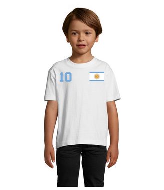 Blondie & Brownie T-Shirt Kinder, Argentinien Sport Trikot Fußball Handball Football Meister