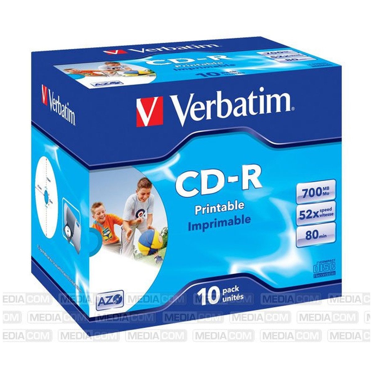 Verbatim CD-Rohling Verbatim CD-R 700MB 52x Jewelcase 10er Inkjet