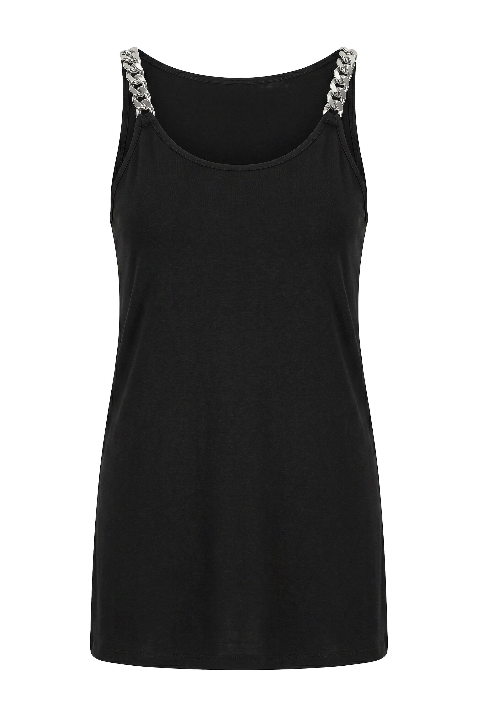 Angel of Style Longtop Top A-Linie "Ketten"-Träger