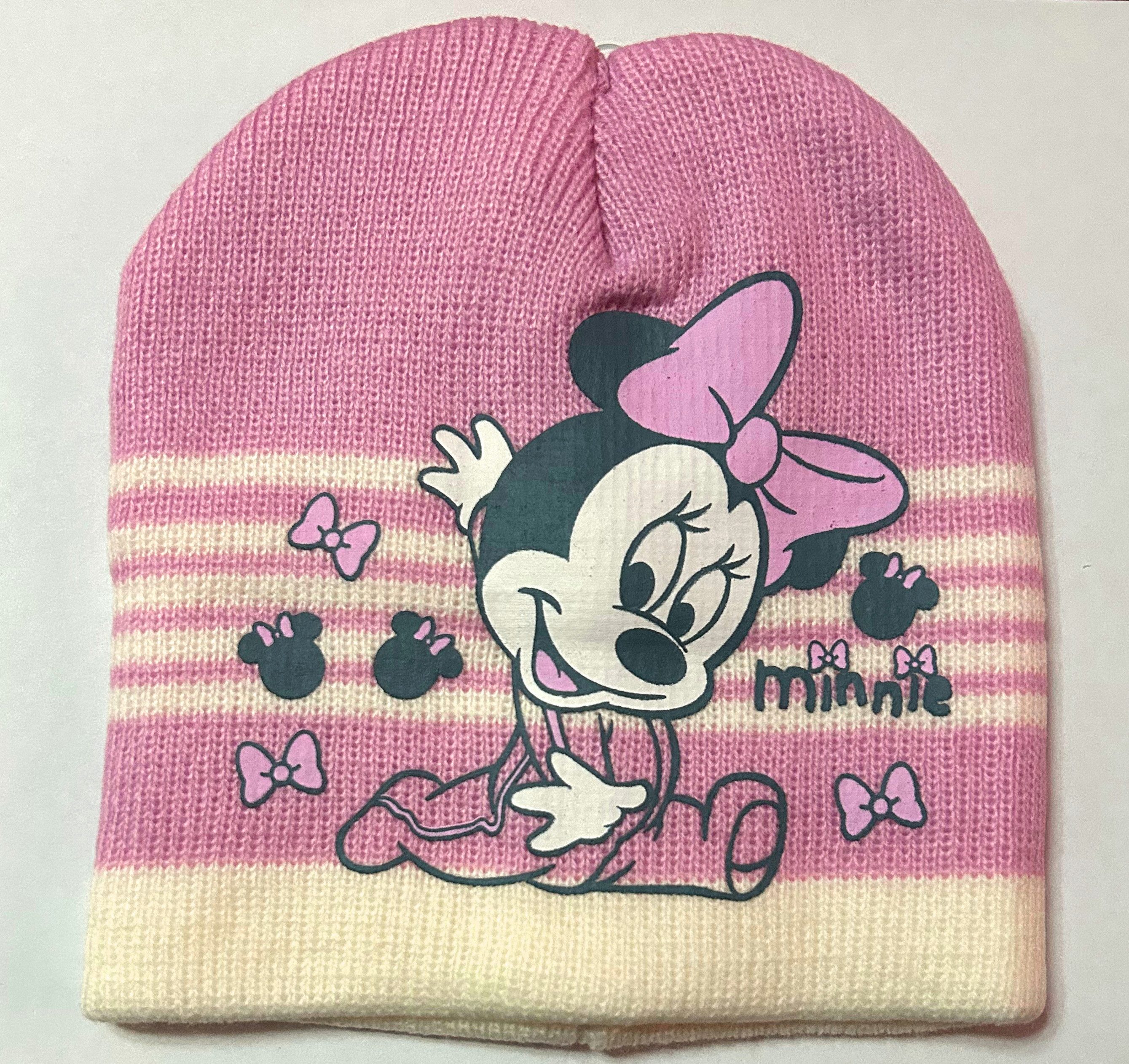 Sun City Strickmütze Minnie Maus Baby Winter Mütze Kinder Mädchen Strickmütze Beanie