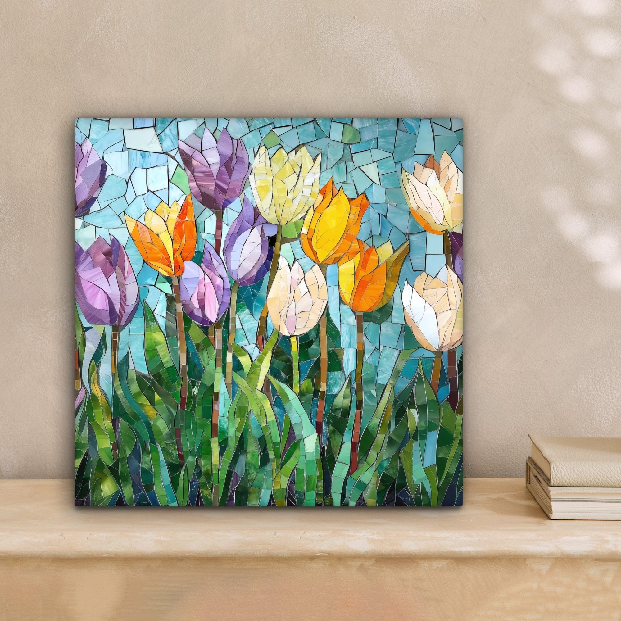 OneMillionCanvasses® Leinwandbild Mosaik - Feld - günstig online kaufen