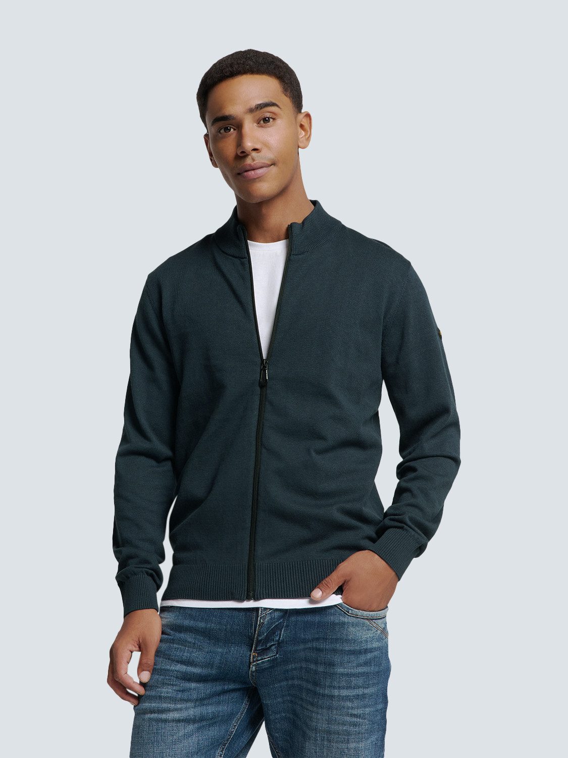 NO EXCESS Rundhalspullover No Excess Zweifarbige günstig online kaufen