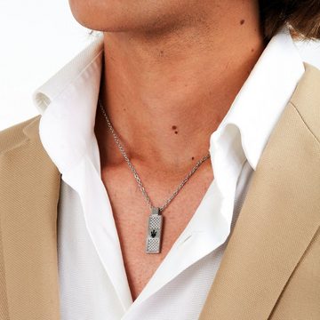 MASERATI Kette mit Anhänger Necklace silver IP Herren 100% Edelstahl