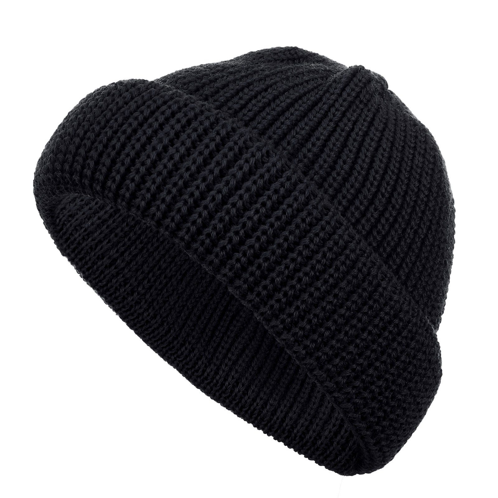 modAS Strickmütze Schippermütze Wollmütze - Wintermütze aus 100% Schurwolle günstig online kaufen