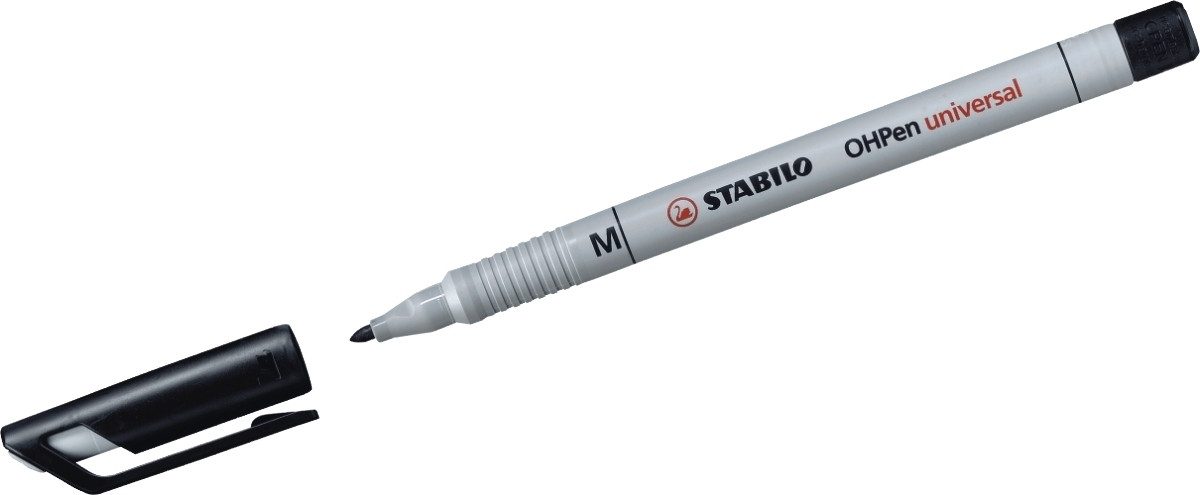 Folienstift Folienschreiber OHPen M non-permanent schwarz (10 Stück)