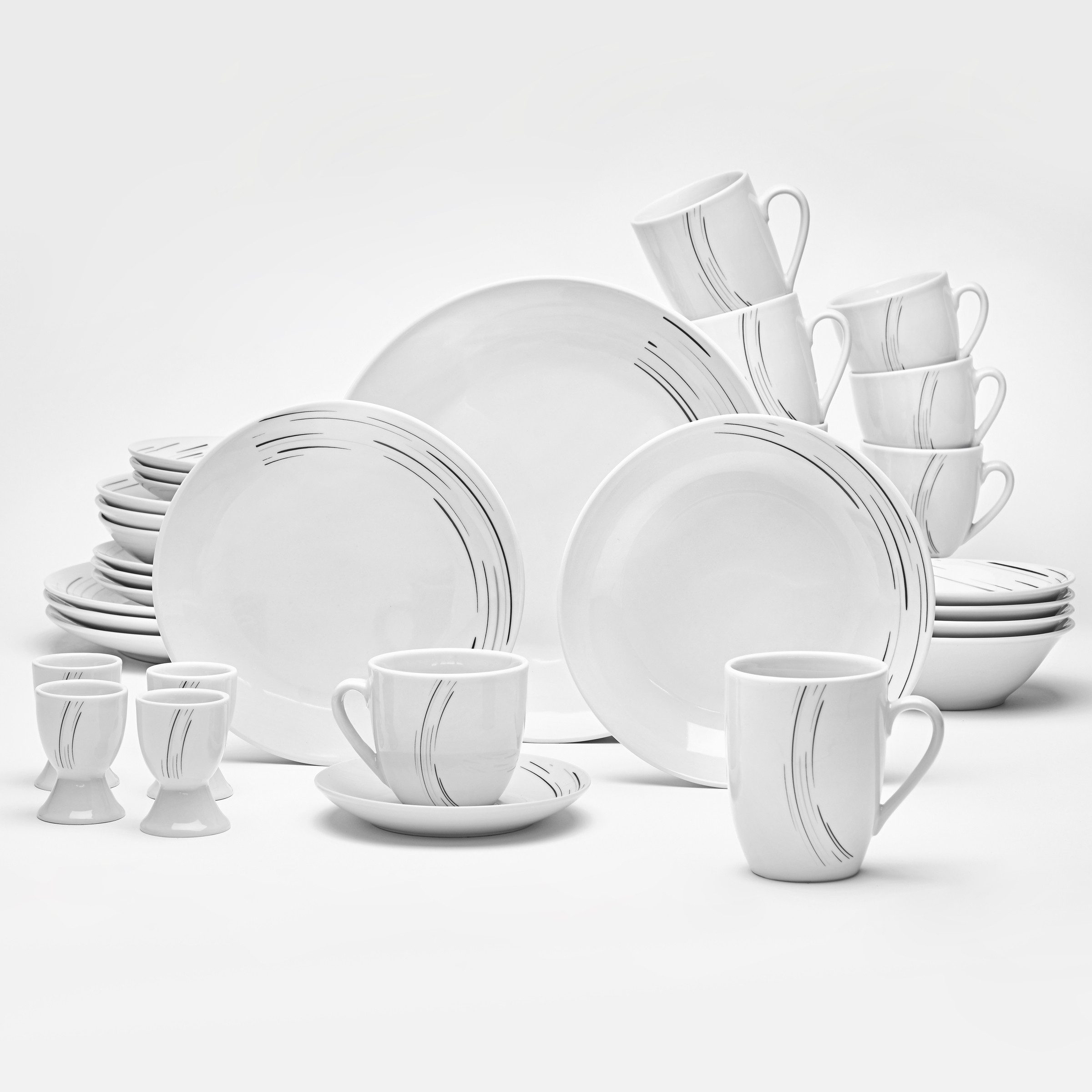 van Well Комбинированное обслуживание Montreal (32-tlg), 4 Personen, Porzellan, cm