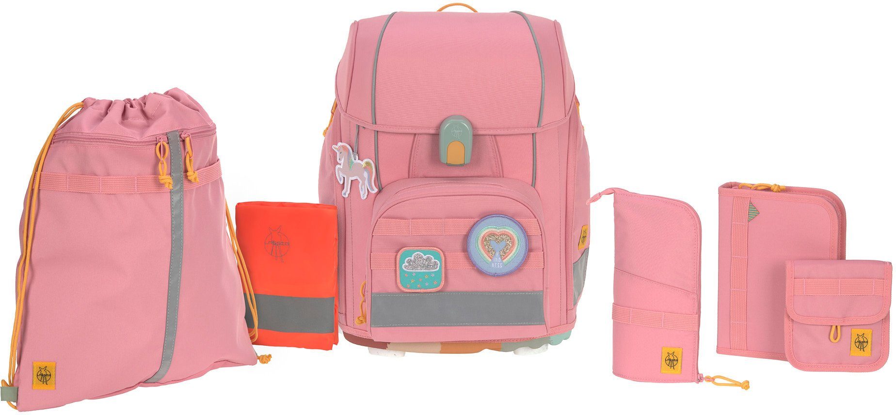 Schulranzen Unique, Boxy, Pink