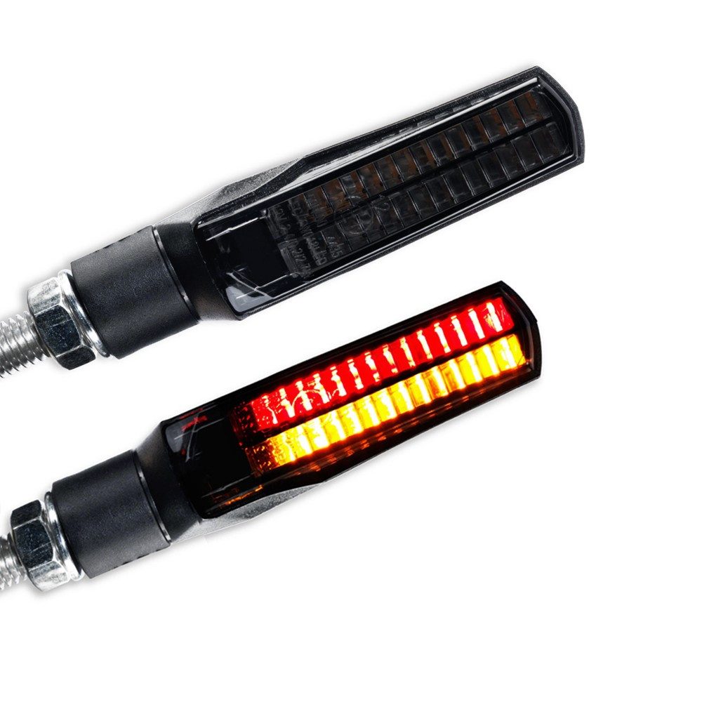Lumitecs Blinker LED Blinker Rücklicht für Chopper / Custombike Muscle TX5 schwarz getö