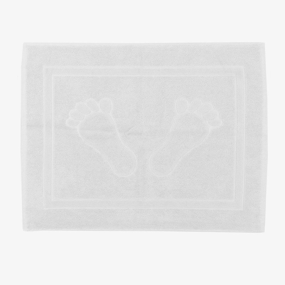 Casa Colori Duschmatte Frottier Duschvorleger 50x70 cm Uni einfarbig Farbwahl Füße, weich, strapazierfähig, 100% Baumwolle, quadratisch, Vorleger, uni einfarbig Füße