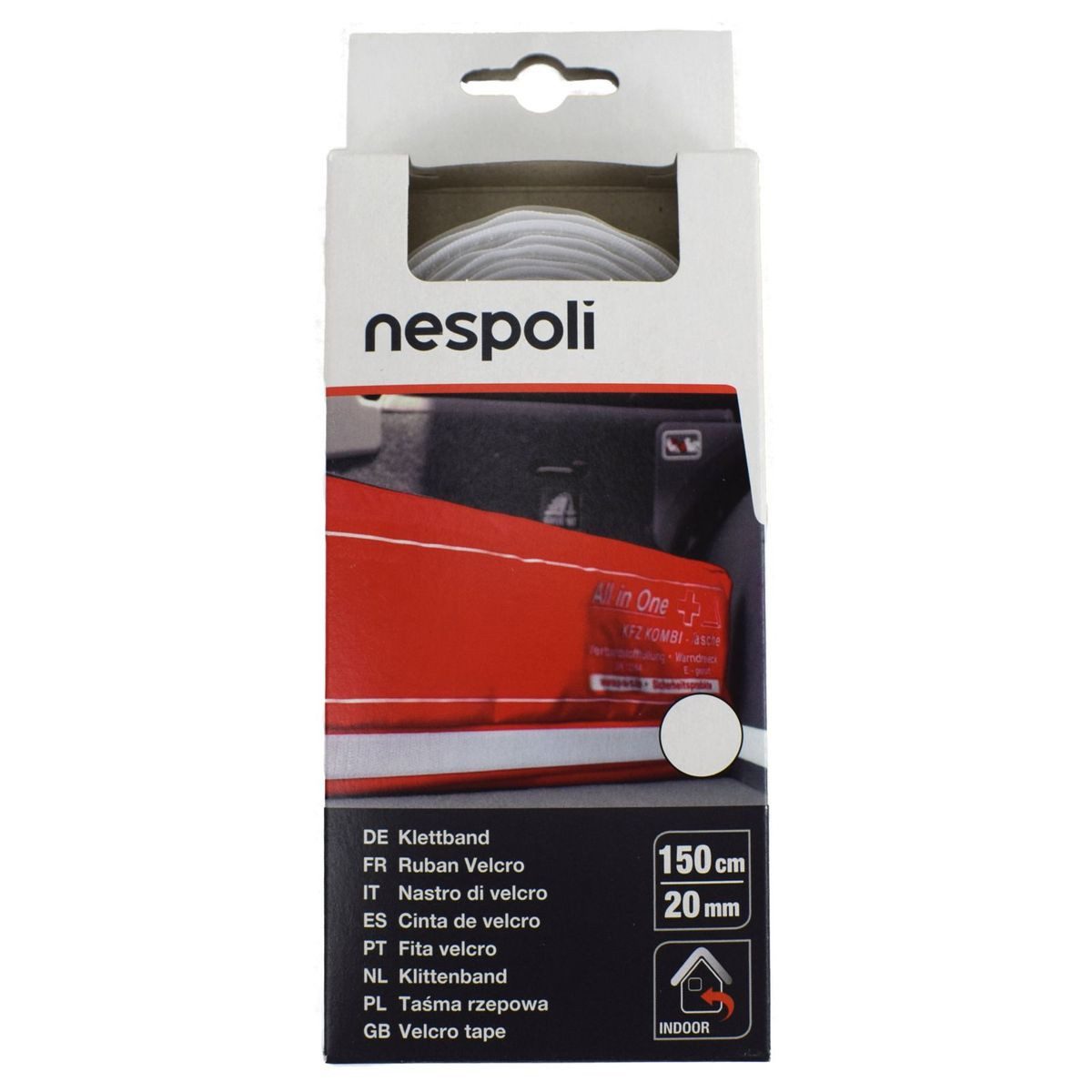 Nespoli Klebeband Klettband Innen 1,5 m 20 mm