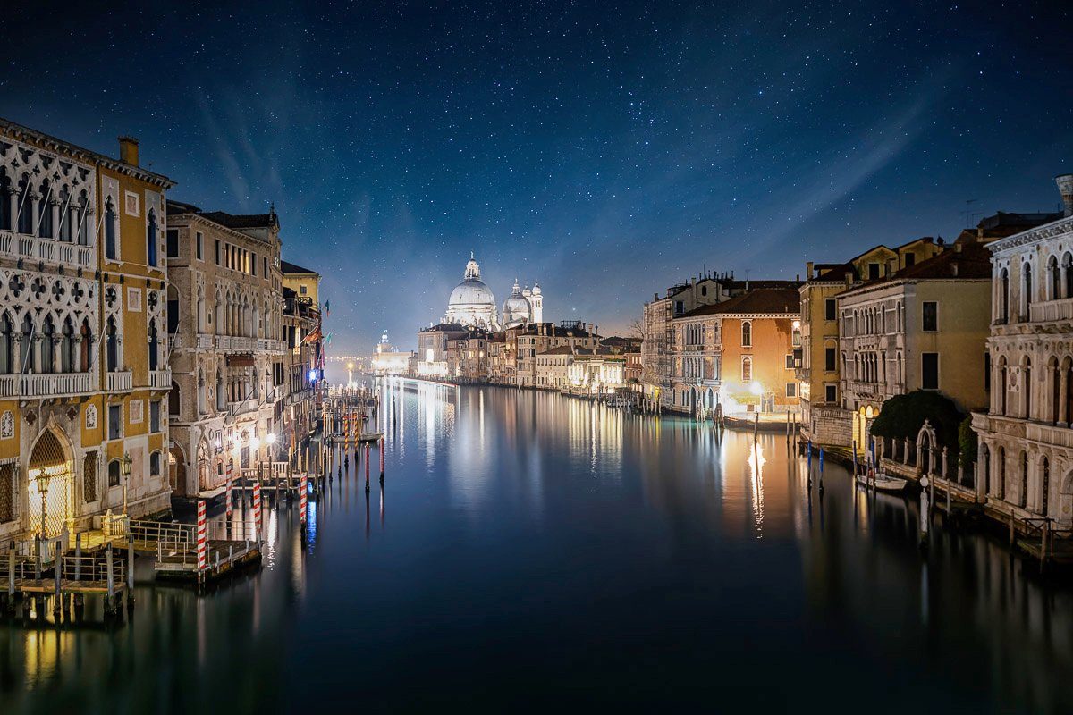 Venedig Nacht Papermoon bei Fototapete