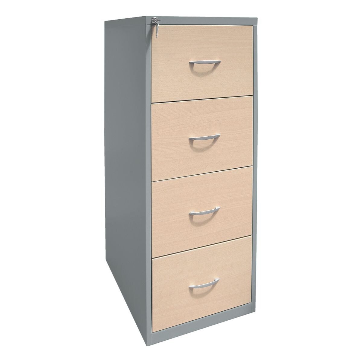 GUERKAN Hängeregisterschrank aus Stahl und mit durchgehender Griffleiste