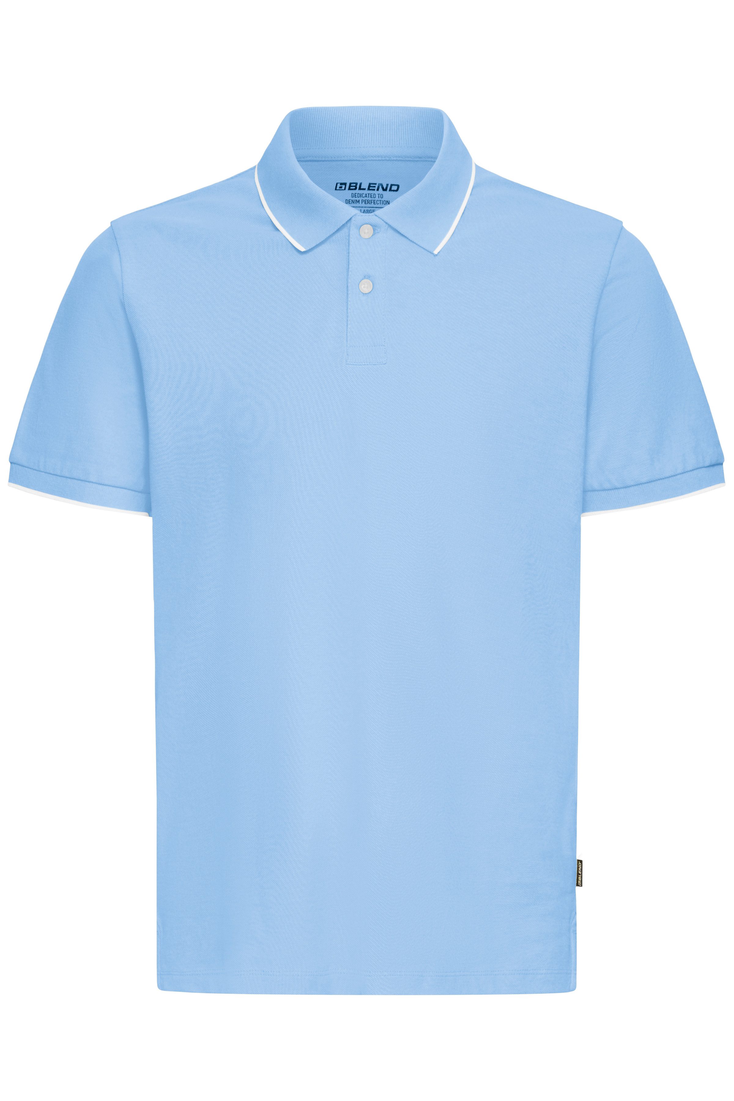 Blend Poloshirt BHGILBERT POLO S/S aus Baumwollmischung, Regular Fit, mit kurzer Knopfleiste, unifarben
