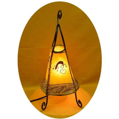 SIMANDRA Stehlampe »Coq Gecko 40 cm«, marokkanische Lederlampe