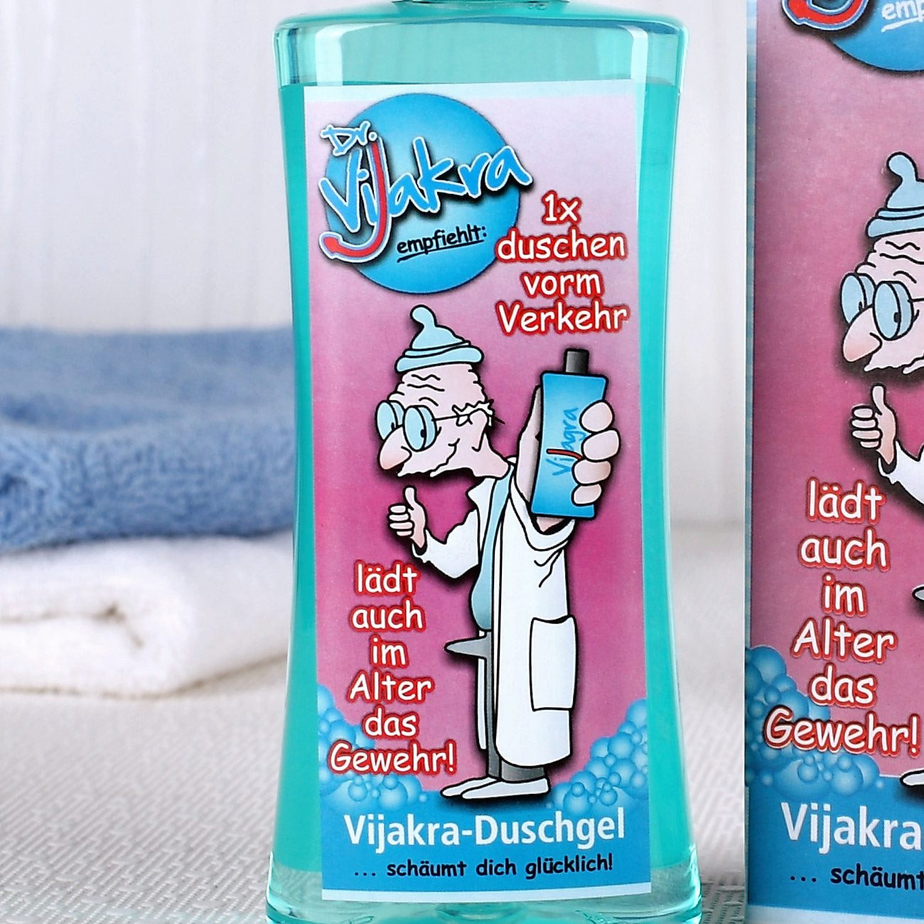 Herz & Heim Duschgel "Vijakra" lustiges Geschenk für Männer als Scherzgeschenk, 250 ml