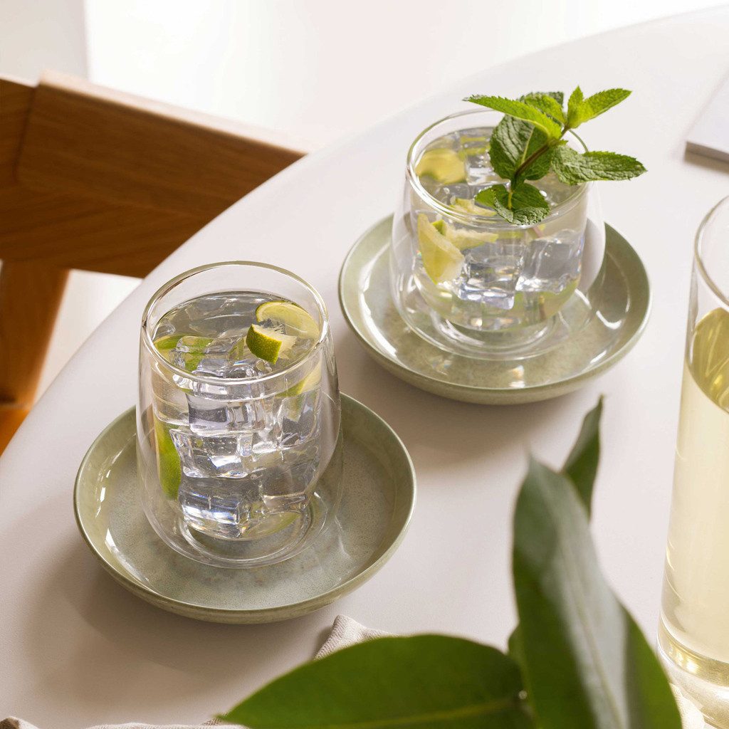 Villeroy & Boch Teeglas Artesano Hot&Cold Beverages Becher, 2-tlg., 360 ml, 2-tlg., Glas, Borosilikatglas, 2 Stck, mikrow.- & spülm.sicher
