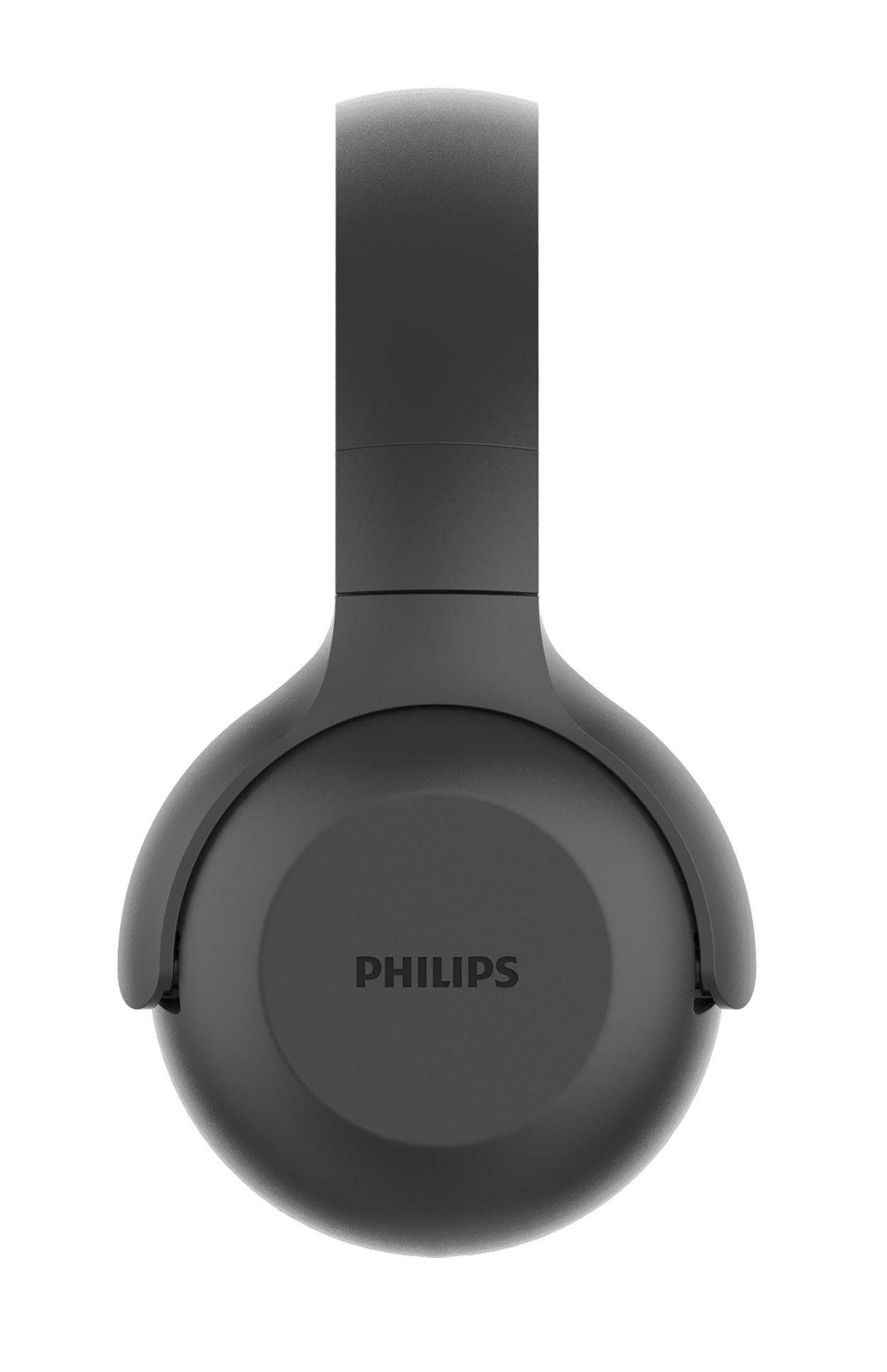 Philips TAUH202BK Bluetooth-Kopfhörer (Anrufe, Musik, Bluetooth, A2DP, AVRCP, HFP, HSP, Bluetooth, integriertes Mikrofon, zusammenklappbar, Multifunktionstaste)