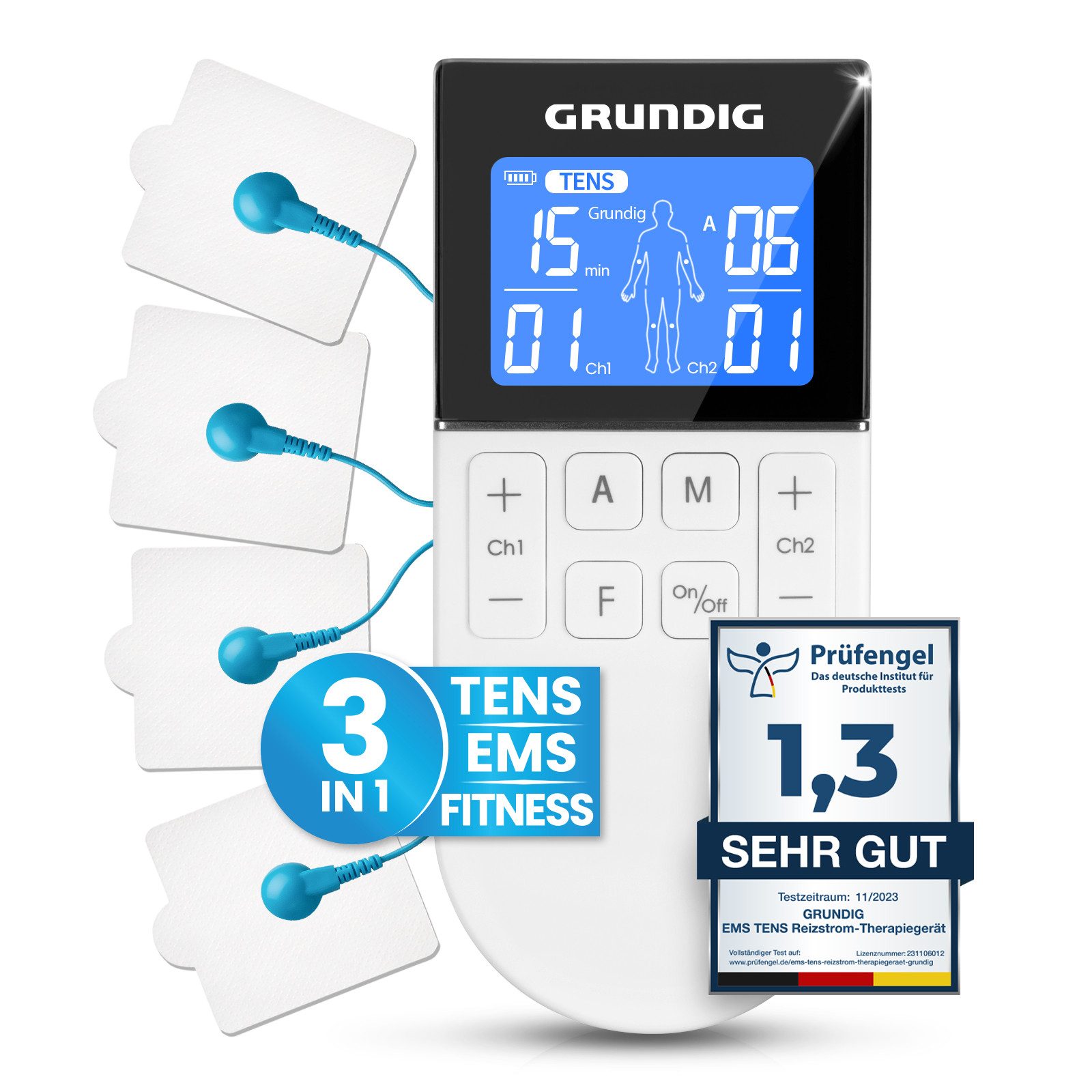 Grundig TENSEMSGerät TensGerät Schmerztherapie Reizstrom