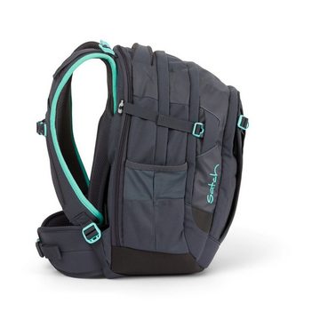 Satch Schulrucksack Match (3tlg., inkl. Schlamperbox und Sporttasche), erweiterbar