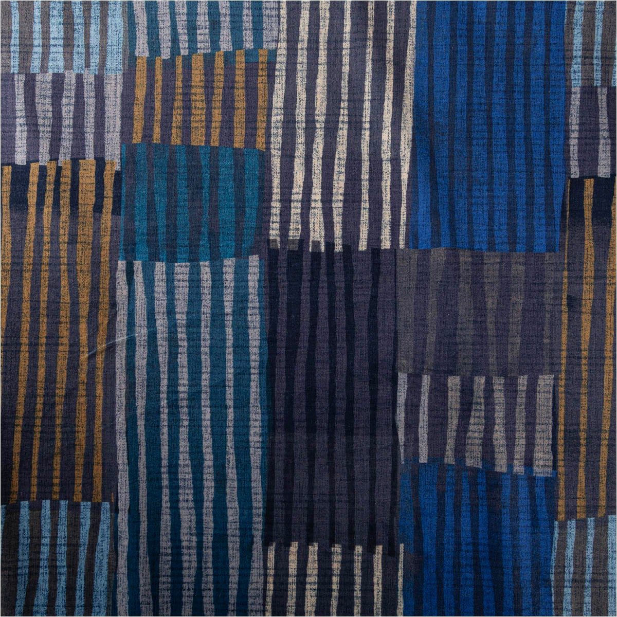 SCHÖNER LEBEN. Stoff Samtstoff Meterware Polsterstoff Vorhangstoff Mike blau 140cm, pflegeleicht,Digitaldruck
