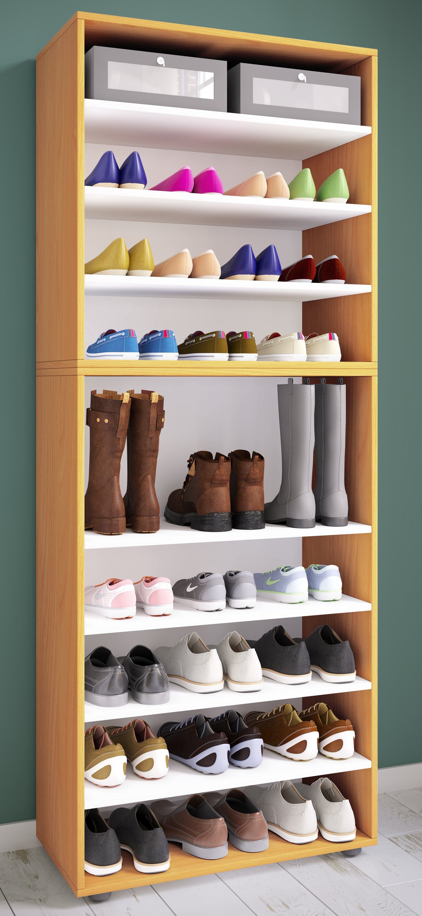 VCM Schuhschrank XXL Holz Großer Schuhschrank günstig online kaufen