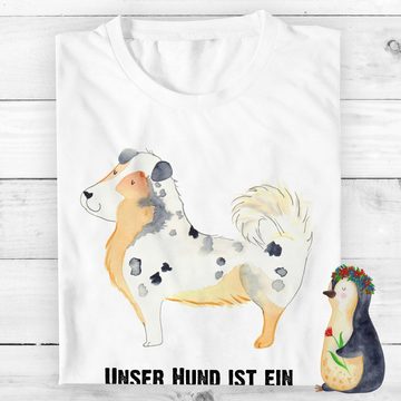 Mr. & Mrs. Panda T-Shirt Hund Australien Shepherd - Weiß - Geschenk, Junggesellenabschied, Jub (1-tlg)