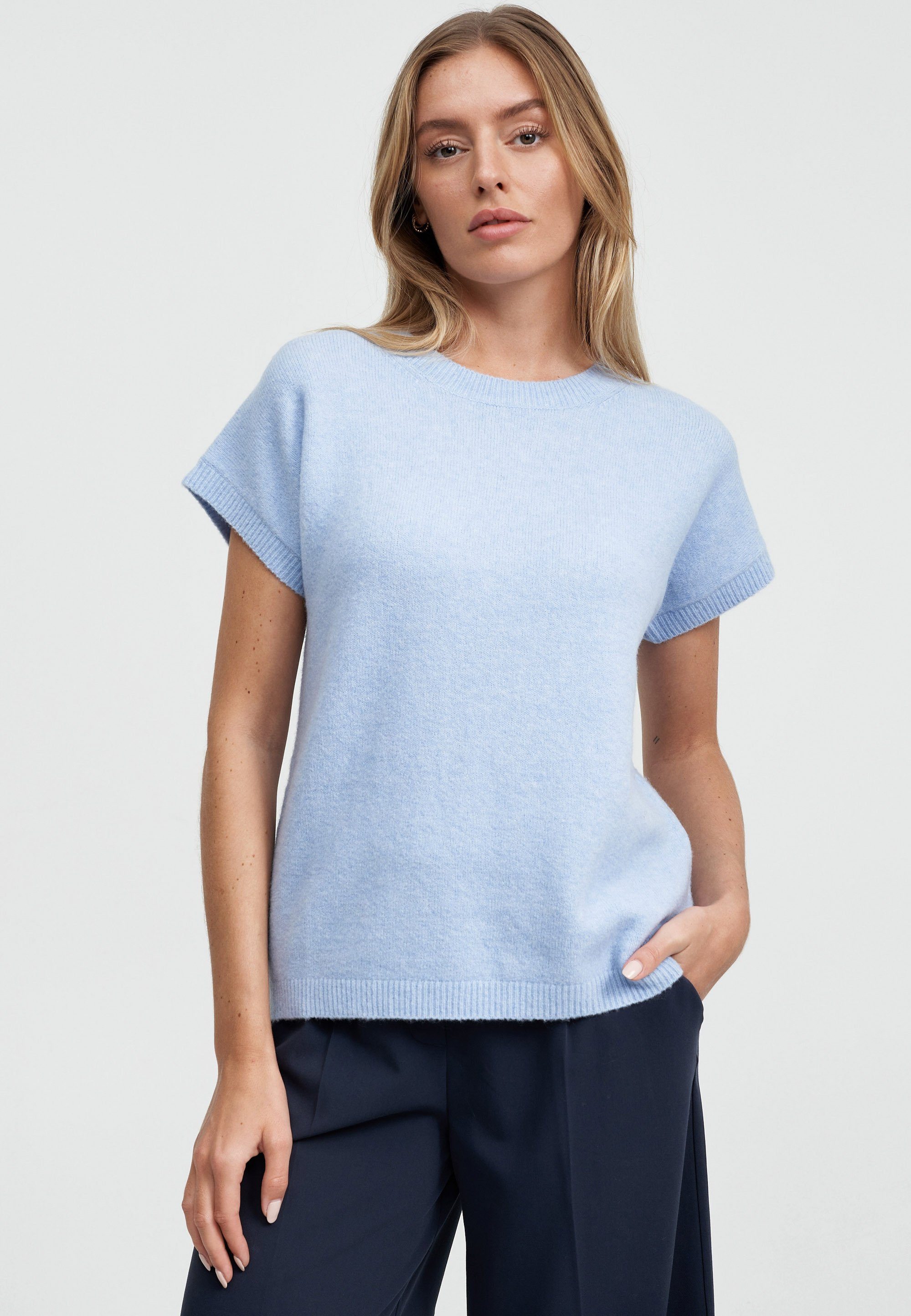 re.draft T-Shirt Slipover Sea Side Blue - hellblau