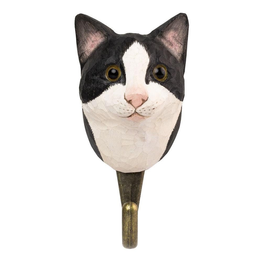 Wildlife Garden Kinderregal Kleiderhaken DecoHook Schwarz & Weiße Katze
