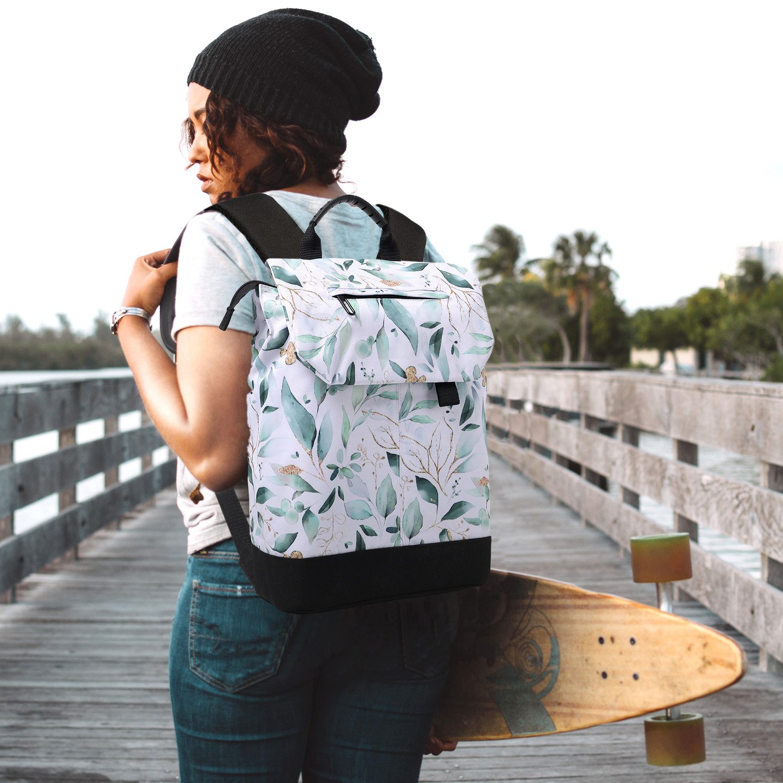 TAN.TOMI Schulrucksack Rucksack Damen Groß, Hohe Kapazität Rucksack Modern günstig online kaufen