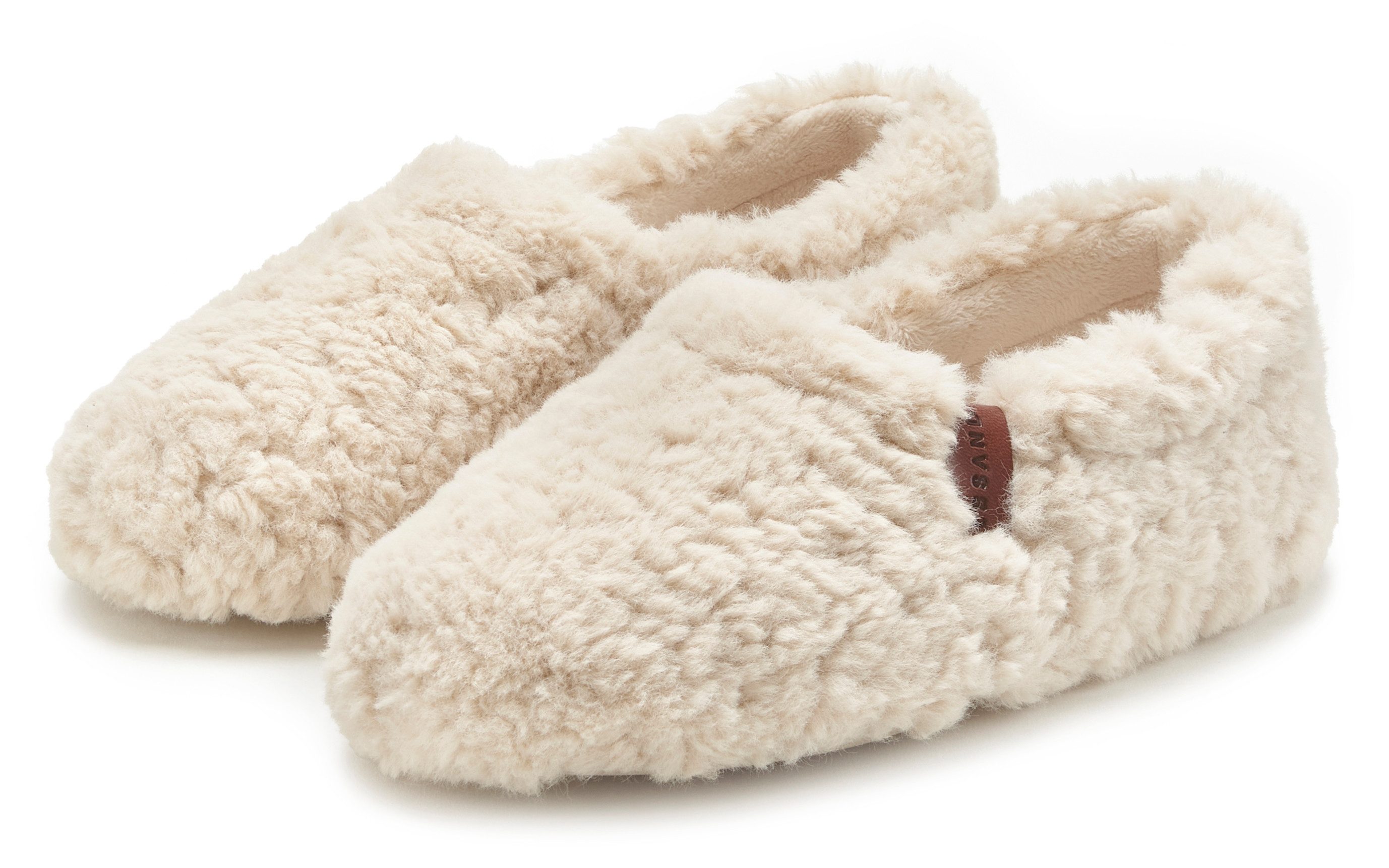 Elbsand Pantolette, Pantoffel, Hüttenschuh Hausschuh mit kuscheligem Fellimitat