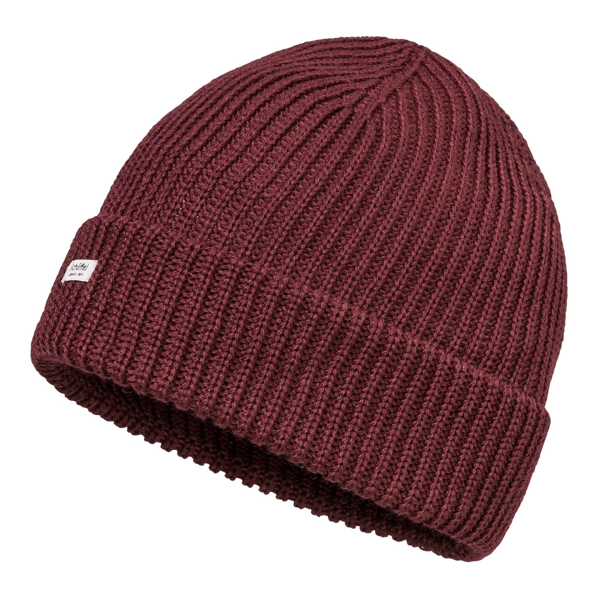 Schöffel Beanie Schöffel Knitted Hat Oxley Accessoires Dark Burgundy