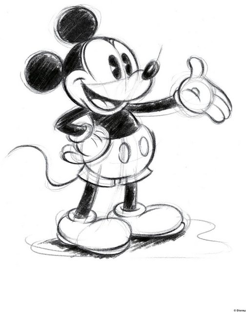 Disney Leinwandbild »Mickey Sketch«, (1 Stück)-Otto