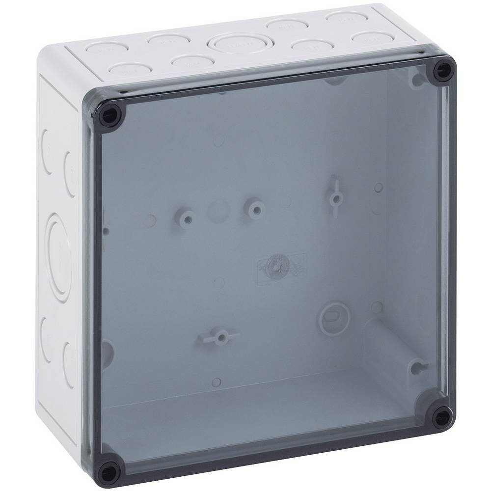 Deckel Montagedose, (mit SPELSBERG aus Kunststoffgehäuse schlagfestem Polystyrol Vorprägung, TK Transparent)
