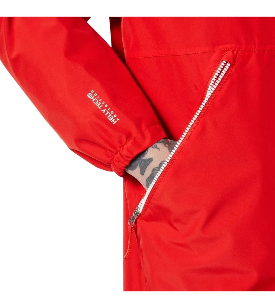 Helly Hansen Regenjacke Sandoy Rain (2-Lagen, wasserdicht) rot Herren – Bild 5 von 5