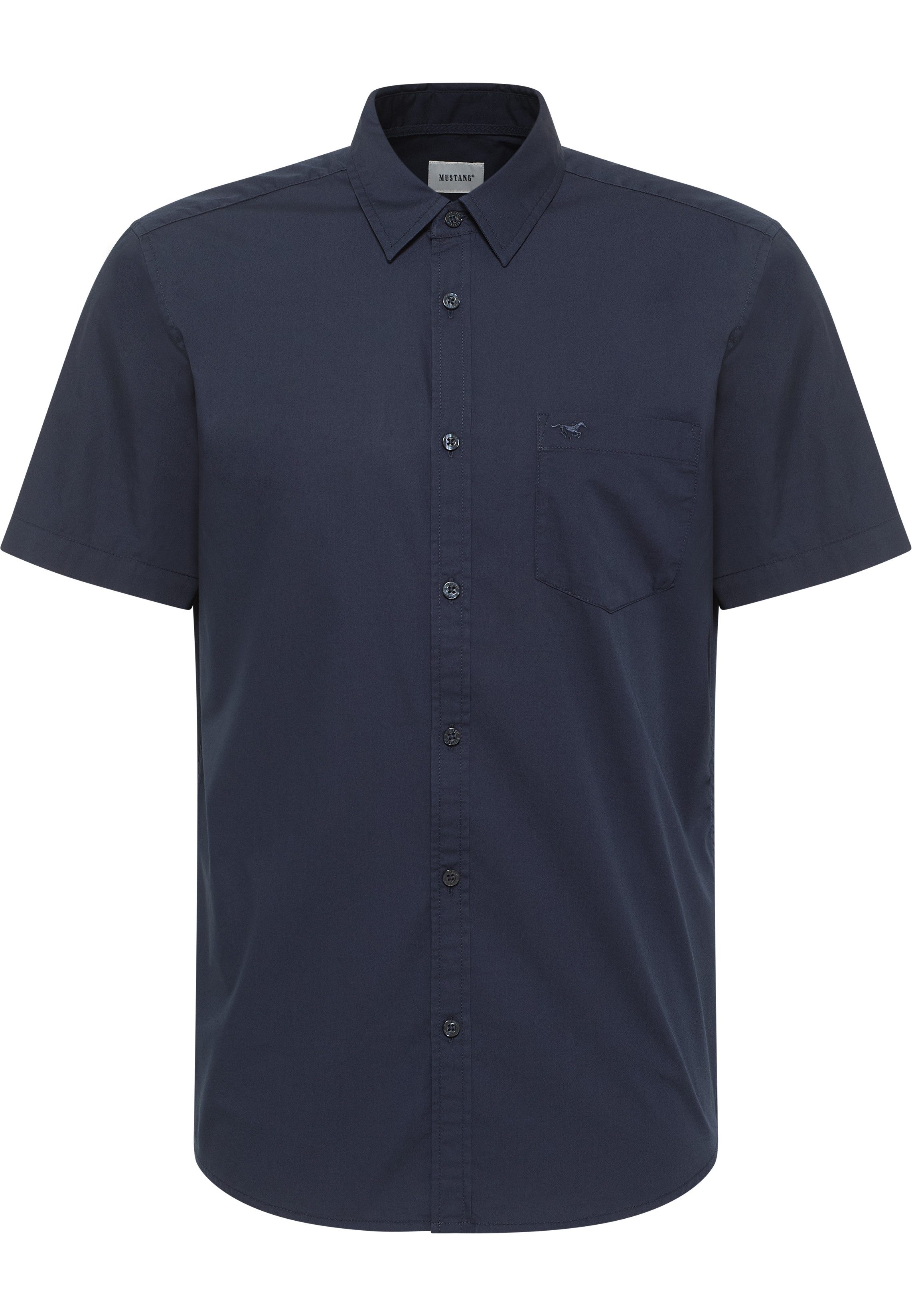 MUSTANG Kurzarmhemd Style Gilroy mit Brusttasche und Logo-Stickerei günstig online kaufen