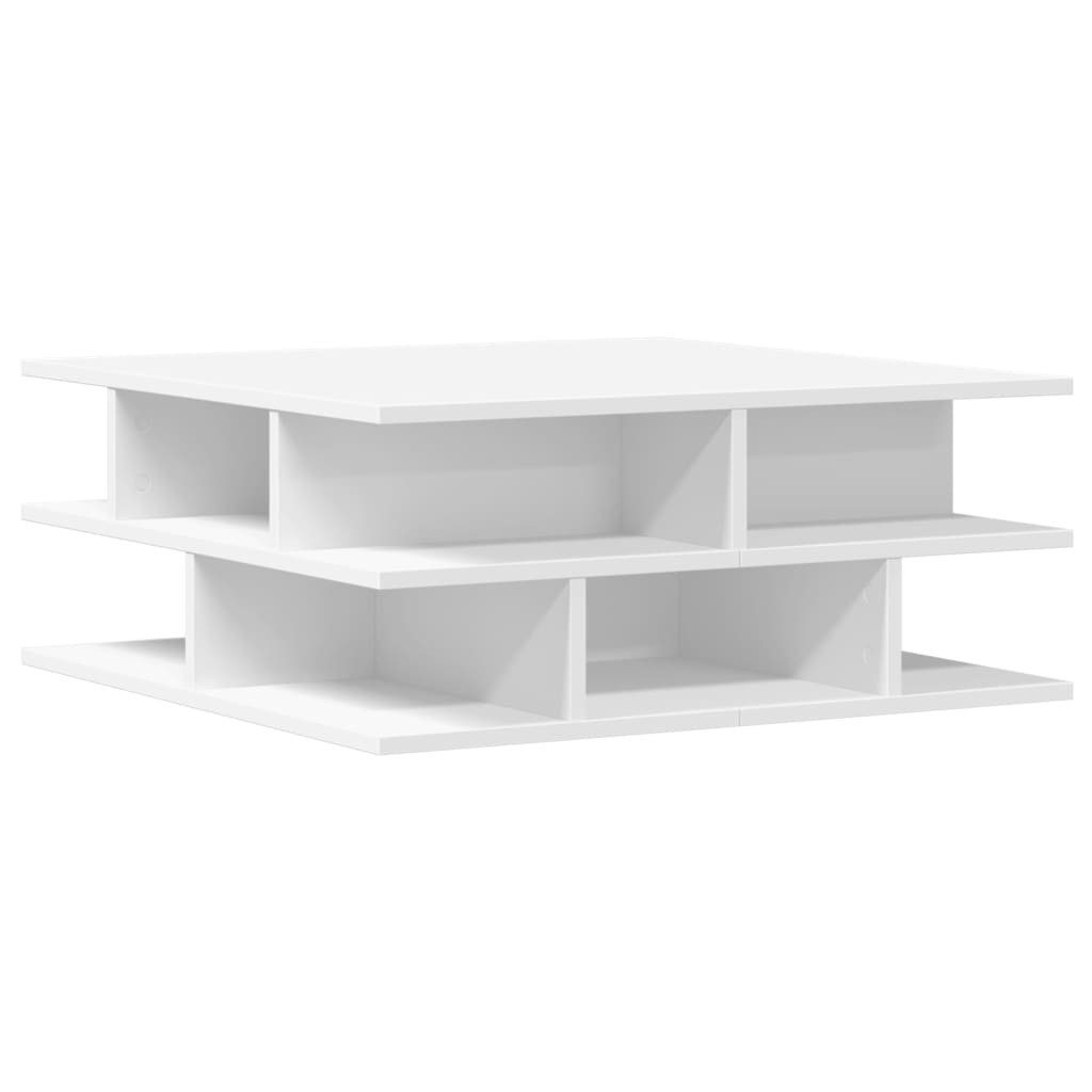 Couchtisch Couchtisch Weiß 70x70x29 cm Holzwerkstoff